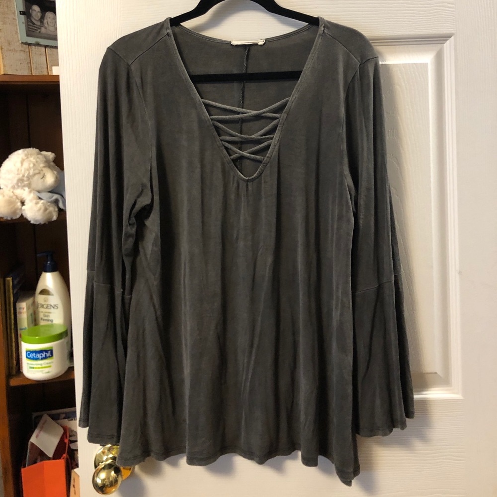 Grey Boutique Bell sleeve top